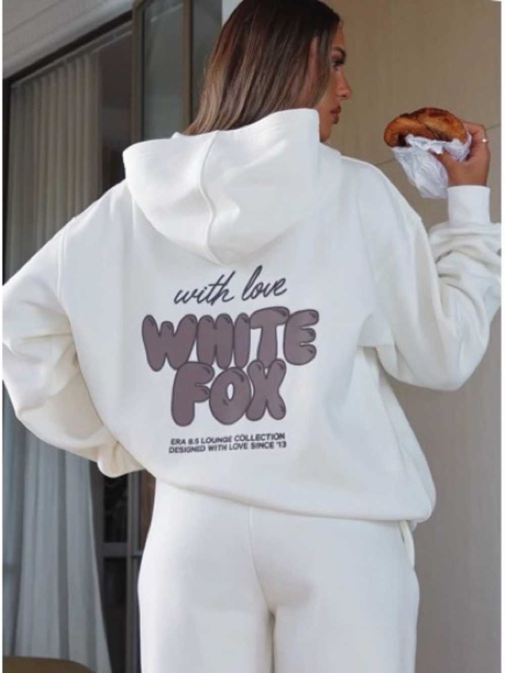 With love always oversized hoodie